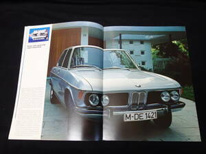 [1971 year ]BMW 2500 / 2800 / 3.0S / 3.0SI exclusive use main catalog / English version [ at that time thing ]