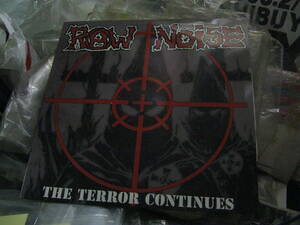 RAW NOISE ロウノイズ / THE TERROR CONTINUES スウェーデンGreen With Black & Brown Splatter Colored LP Extreme Noise Terror CHAOS UK