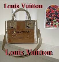 ★☆★☆Louis Vuitton★☆★☆ルイヴィトン　VUITTONショップ袋　ショッパー　新品クリアバッグゴールド　　 Louis Vuitton★☆_画像1