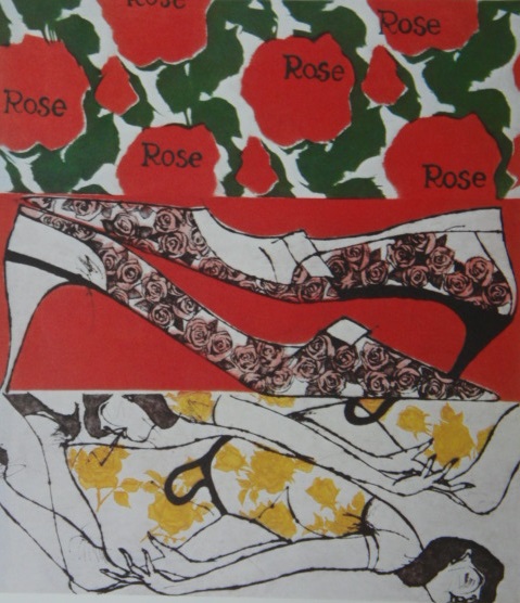 मासुओ इकेदा, गुलाब तो गुलाब ही है, एक बहुत ही दुर्लभ कला पुस्तक से, उच्च गुणवत्ता वाले फ्रेम के साथ आता है, चित्रकारी, तैल चित्र, प्रकृति, परिदृश्य चित्रकला