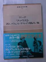 ◆カラー版・世界文学全集6・ゲーテ ファウスト 若いウェルテルの悩み/他◆河出書房◆創業80周年記念出版◆昭和41年発行_画像1