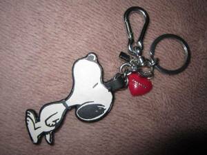  super-rare! limitation! regular goods COACH Coach x Snoopy collaboration Heart key holder charm 