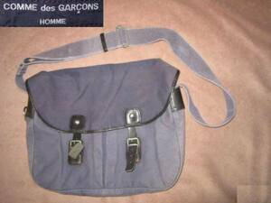 日本製 COMME des GARCONS HOMME コムデギャルソン オム 本革使用 メッセンジャーバッグ ショルダーバッグ