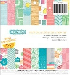 # pattern paper American crafts Yes,please dressing up scrapbooking album 