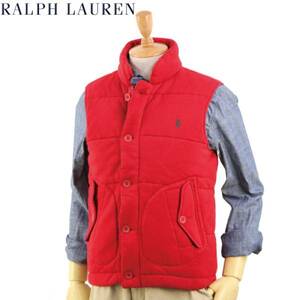 新品 アウトレット 7365 Mサイズ スウェット ベスト RED US ポロ ラルフローレン polo ralph lauren