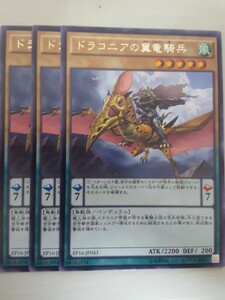 遊戯王 ドラコニアの翼竜騎兵 レア 三枚