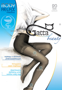 Gatta Anti-Varicose タイツ RelaxMedica 20 DEN　ベージュ(Visone) Mサイズ　EU製　送料込