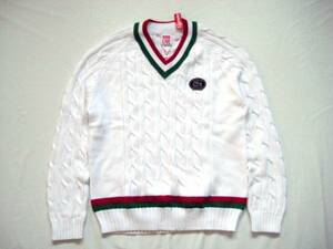 Mサイズ！17Supreme Lacoste Tennis Sweaterラコステ セーターｍ