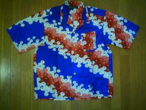 * handmade * kimono cloth ( used ). made floral print aro is XL unused free postage equipped 