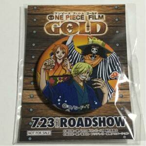 ジャンプフェスタ ジャンフェス JF 2016 ワンピース FILM GOLD 前売り券 特典 缶バッジ サンジ ナミ ブルック 輩缶バッジ