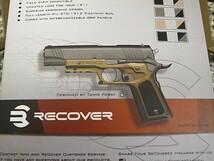 [新品auction限定特価！] Recover Tactical M1911 グリップ＆レールアーマー（TAN）/リアクティブホルスター セット 左用（BK）_画像8