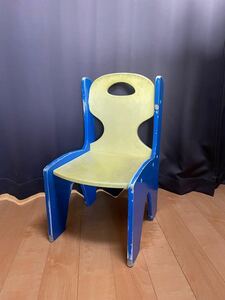 キッズ チェア ミニ椅子 カラフル DIY ウッド