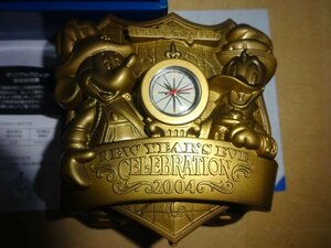 ミッキーマウス＆ドナルドダック オリジナルクロック 東京ディズニーシー ニューイヤーズ・イヴ・セレブレーション2004　(1016)(2月27日）