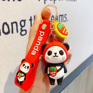 キーホルダー かわいいキーホルダー 自動車キーホルダー バッグストラップ アクセサリー カバン飾り カバンチャーム パンダ