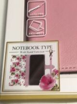 匿名送料込み iPhone12mini用カバー 可愛い手帳型ケース ピンク 花柄 ストラップ お洒落な女性 PINK 新品アイホン アイフォーン12ミニ/JM8_画像4