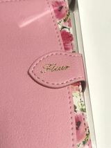 匿名送料込み iPhone12mini用カバー 可愛い手帳型ケース ピンク 花柄 ストラップ お洒落な女性 PINK 新品アイホン アイフォーン12ミニ/JM8_画像5