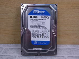 ◎J/112●ウェスタン・デジタル Western Digital☆3.5インチHDD(ハードディスク)☆160GB SATA300 7200rpm☆WD1600AAJS☆中古品