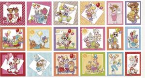ロラライハリス生地 It's a Party Fabric Panel