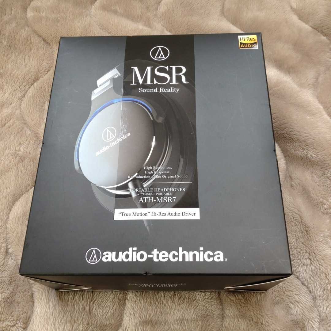 超目玉 audio-technica SoundReality ポータブルヘッドホン ハイレゾ音源対応 ブラック ATH-MSR7b BK
