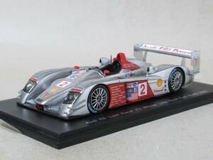 1/43 アウディ R8 ラストレース #2 ALMS ラムロックパーク 2006 Winner