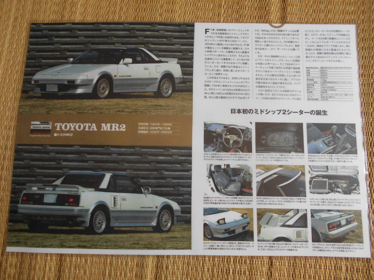 後払い手数料無料】 ドイツ製品☆当時物 旧車 TOYOTA トヨタ MR2 宣伝