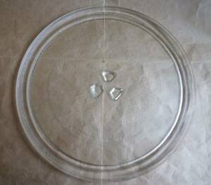 電子レンジ皿 28.5cm ガラス皿 プレート 耐熱皿 丸皿 ターンテーブル レンジ用 耐熱プレート 電子レンジ用 回転　