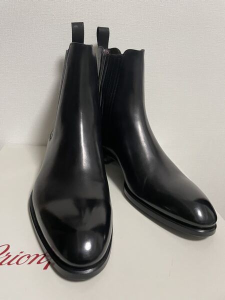 新品未使用 BRIONI ブリオーニ レザー サイコロブーツ ブラウン UK8.5 27.5cm ブーツ