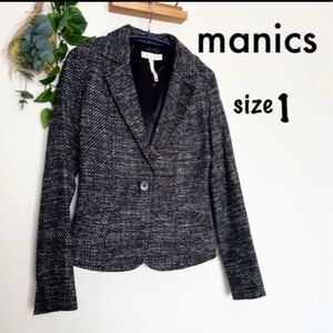 manics テーラードジャケット ツイード調ジャケット