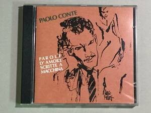 ★☆中古CD　Paolo Conte / PAROLE D'AMORE SCRITTE A MACCHINA　輸入盤☆★