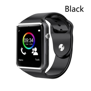 デザイン性抜群 A1 Smart Watch スマートウォッチ 腕時計 デジタル 男女兼用 ユニセックス スポーツ 健康管理 ブラック