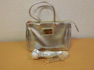 (28885) Shiseido ef-de collaboration 2WAY Mini shoulder bag silver Novelty unused 