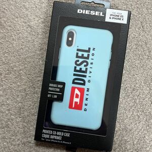  anonymity delivery free shipping Diesel iPhone X/XS case diesel blue light blue cover secondhand goods brand 