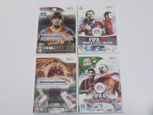 A4【即日発送 送料無料】Wiiソフト　ウイニングイレブン　2011　2008　FIFA 08 09　ワールドクラス　サッカー（動作確認済）