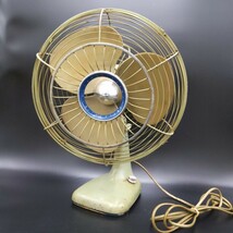 [170i1340] 三菱 扇風機 　AC ERECTRIC FAN　希少！エレクトリックファン　昭和レトロ　アンティーク　装飾品　MITSUBISH　動作確認済み_画像1