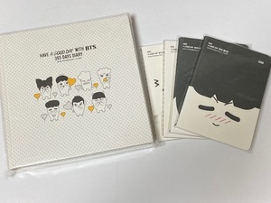 BTS 防弾少年団 365 DAYS DIARY + ミニ ノート 4種 展示未使用品　