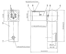 ◆製造終了◆ ELECAUDIO製 DIN-102 フォノケーブル用 5PIN L型トーンアームコネクター ロジュームメッキ仕様（自作用）FR-54装着可 _画像6