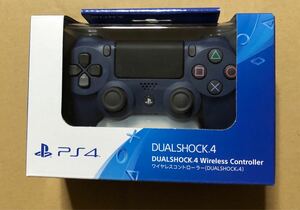 新品・未使用　PS4 ワイヤレスコントローラー DUALSHOCK4 純正 ミッドナイトブルー