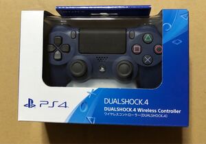 新品・未使用 PS4 ワイヤレスコントローラー DUALSHOCK4 純正 ミッドナイトブルー