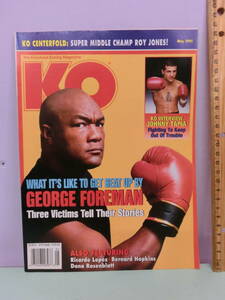 KO ノックアウト ボクシング マガジン アメリカ雑誌 洋書70ページ ジョージ・フォアマン他 1995年 当時物 ビンテージ 本