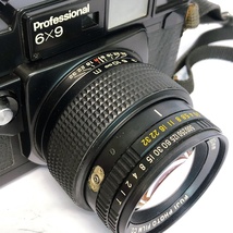 FUJICA フジカ GW690 Professional 6×9 中判 フィルムカメラ フィルター レンズフード ケース付き（EBC FUJINON 1:3.5 f=90mm）ジャンク _画像8