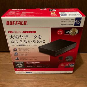 バッファロー USB3.2(Gen1)/ 3.1/3.0/2.0対応 外付けHDD 4TB(ブラック) HD-LE4U3-BB