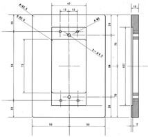 1G113　炭素繊維製　ドライカーボン製　コンセントベース　10mm厚　PK10D_画像8