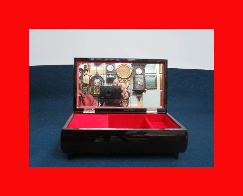 [Puppenmuseum] Schmuckschatulle F-107 Hina-Puppen, Spieldosen, Hina Zubehör, Lack Hina, Jahreszeit, Jährliche Veranstaltungen, Puppenfest, Hina-Puppen