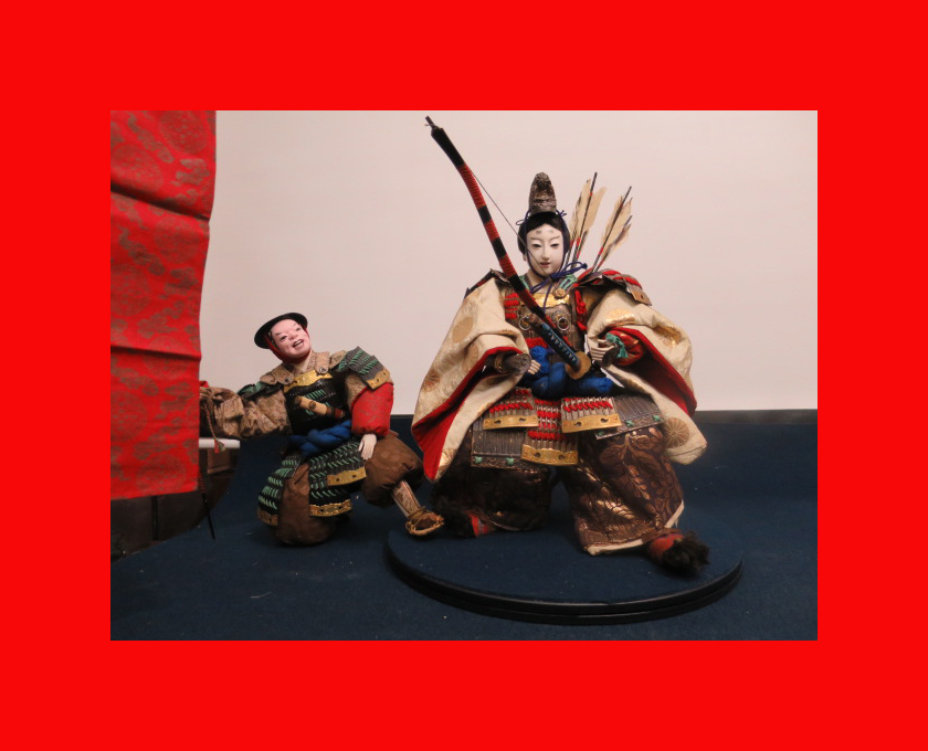 : [Musée des poupées] Poupées Musha F-113 May, poupées guerrières, décorations générales. Maki-e 5, saison, Événements annuels, La journée des enfants, Poupées de mai