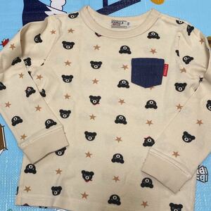 値下げ!ミキハウス ダブルB 110 美品 ロンT