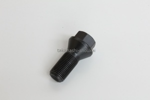 #* new goods black Short head bolt M14- pitch 1.25 neck under 25mm 1 pcs taper form [ Mini *MINI*BMW other ] low head bolt 