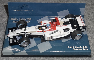 台紙焼け 鈴鹿限定 1/43 BAR ホンダ 006 佐藤琢磨 2004 日本GP HONDA