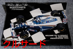 1/43 ウイリアムズ ルノー FW16 クルサード 1995 プレゼン WILLIAMS REBAULT HILL プレゼンテーション