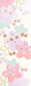 濱文様　絵てぬぐい　桜かざり　約90×34cm　綿100％　日本製　新品