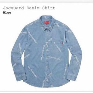 Supreme 17AW Jacquard Denim Shirt（正規品 本物 box logo ボックス パーカー Tシャツ デニム コラボ north face nike dunk sb スウェット